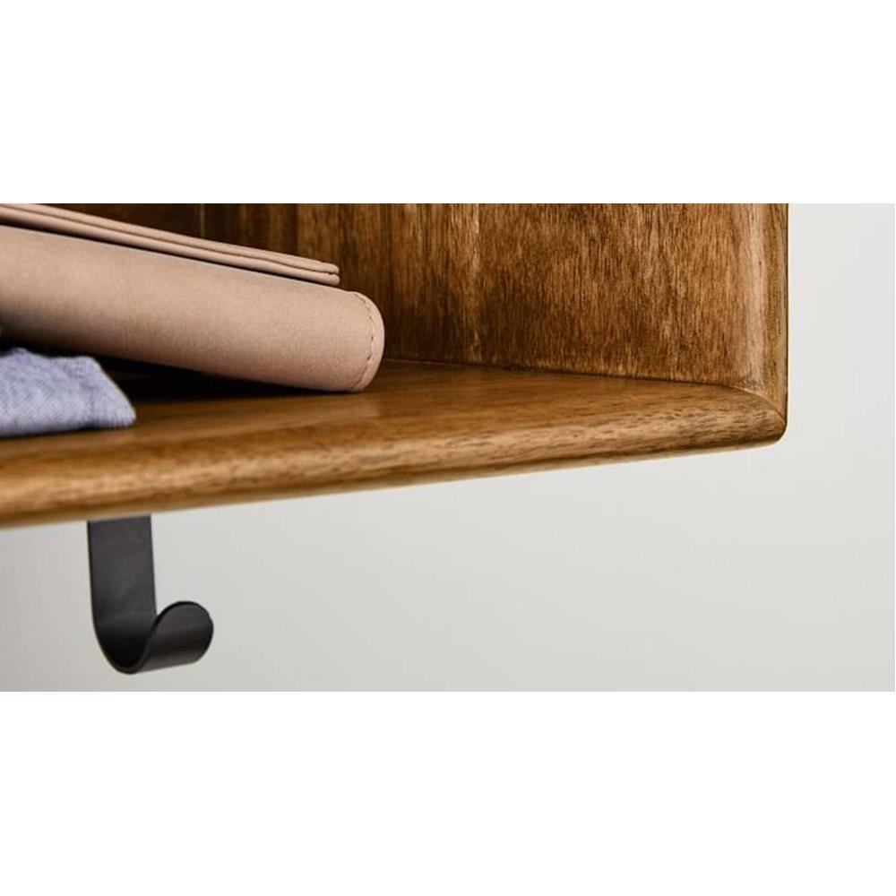 WOODENMOOD Rectangular Wall Rack