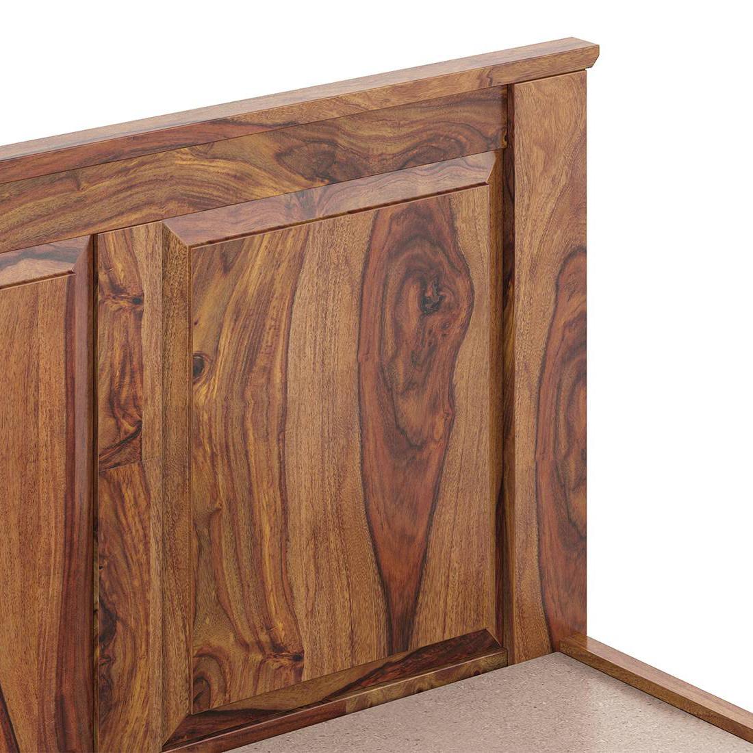 Lipe Non Storage Single Bed In Teak Finish