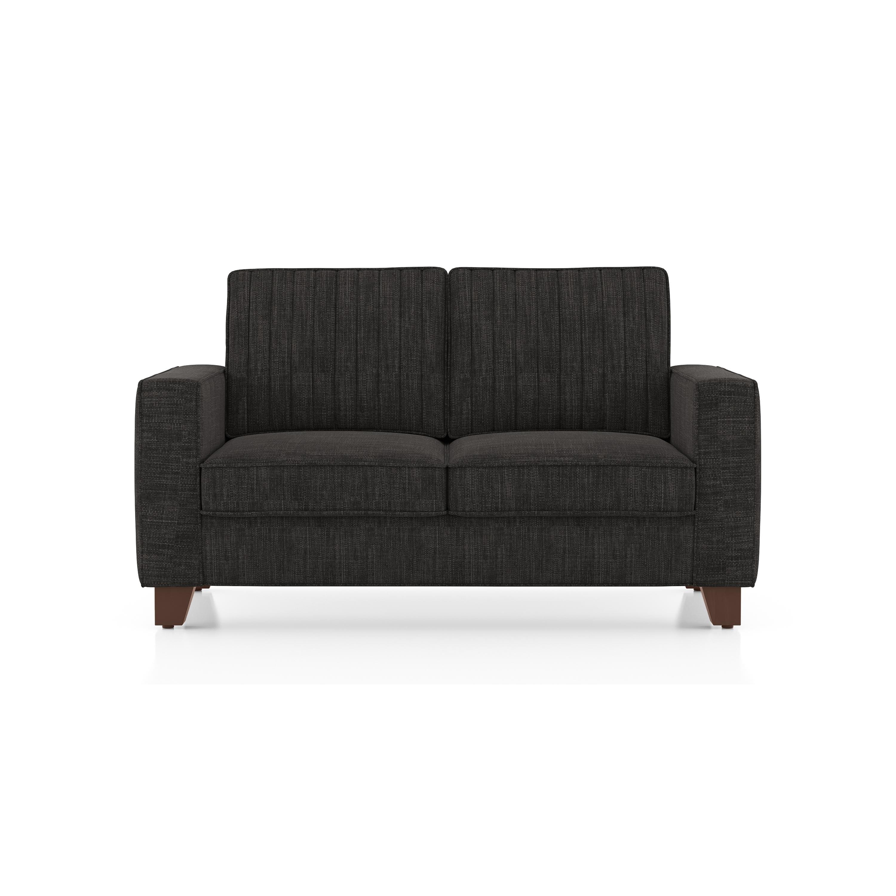 Apollo Neo 2 Seater Fabric Sofa in Graphite Grey Colour (Back Height : Regular, Cushion Type : Soft)