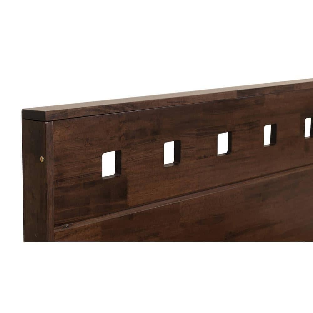 Erinnyes Solidwood Headbord With Box Storage Queen Bed
