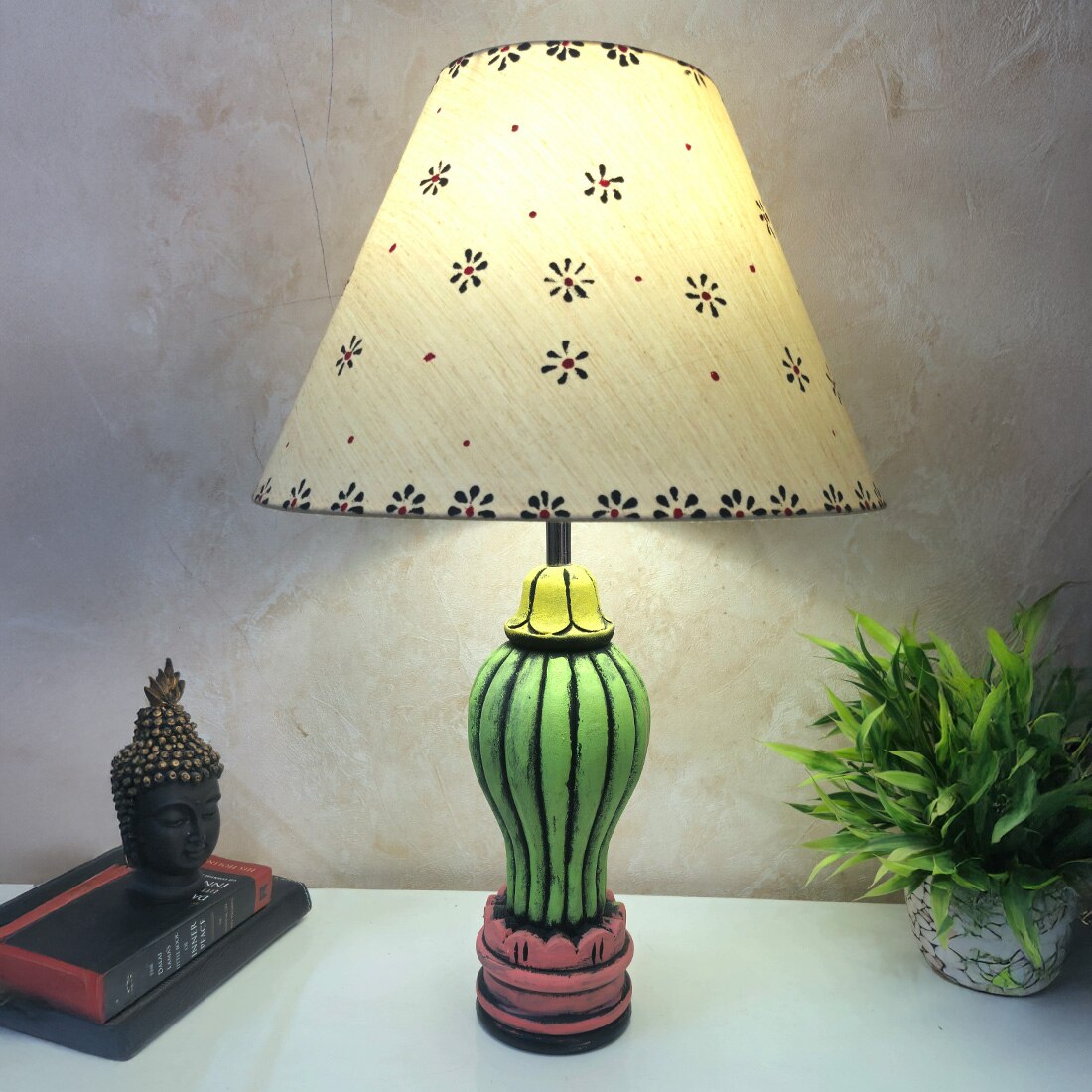 Handcarved Wooden Table Lamp Ignites The Look Of Your Dull Corner