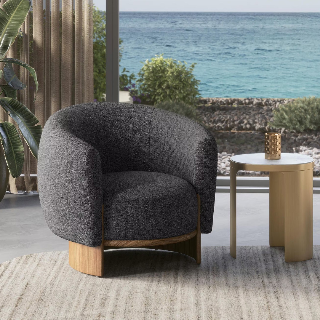 Eclipse Lounge Chair in Charcoal Colour