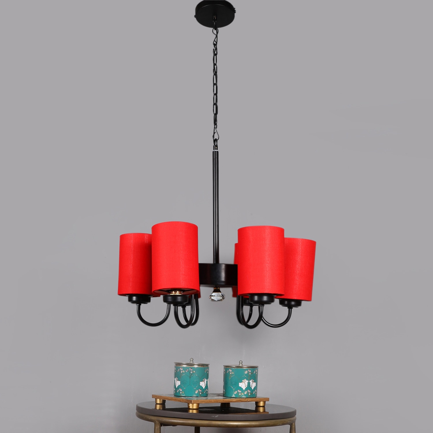 Devansh Steel  Wall Mounted Lamp With Cotton Off Black Shade