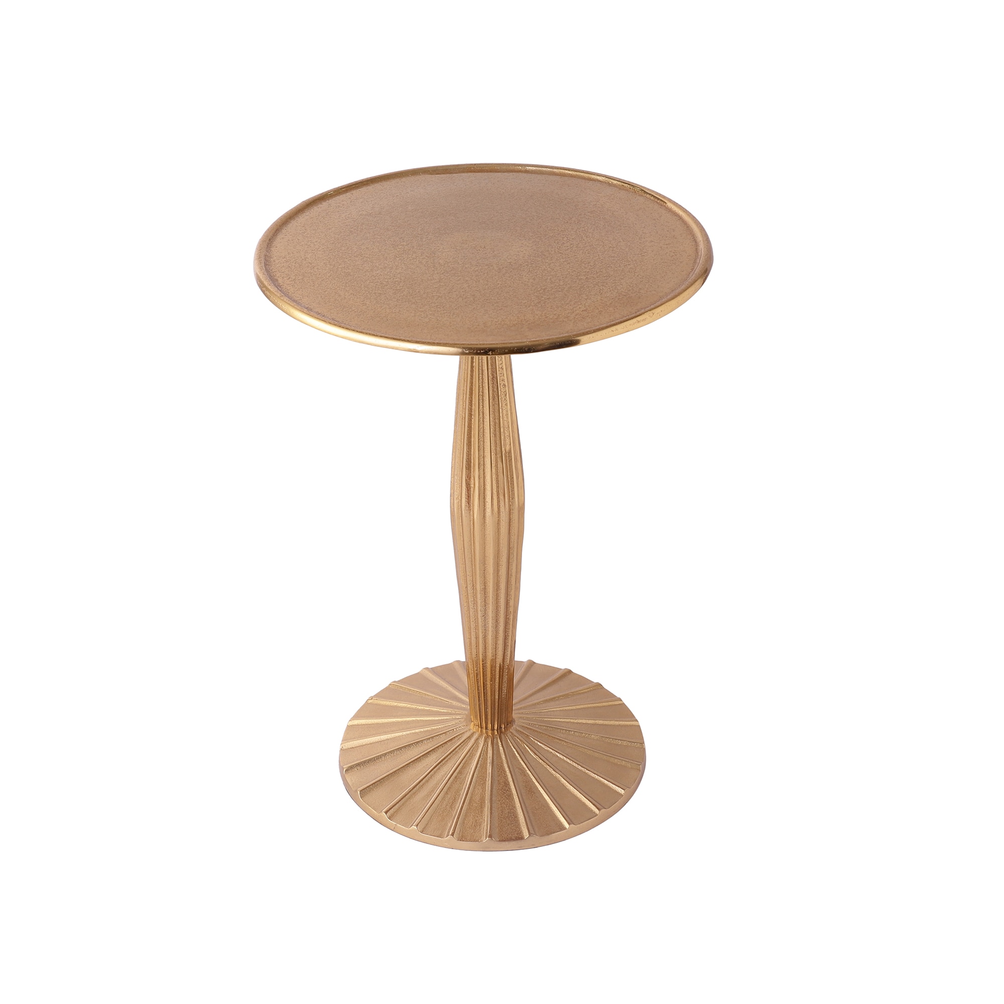 Radiant Gold Duo Metal Side Tables Set in Gold Colour