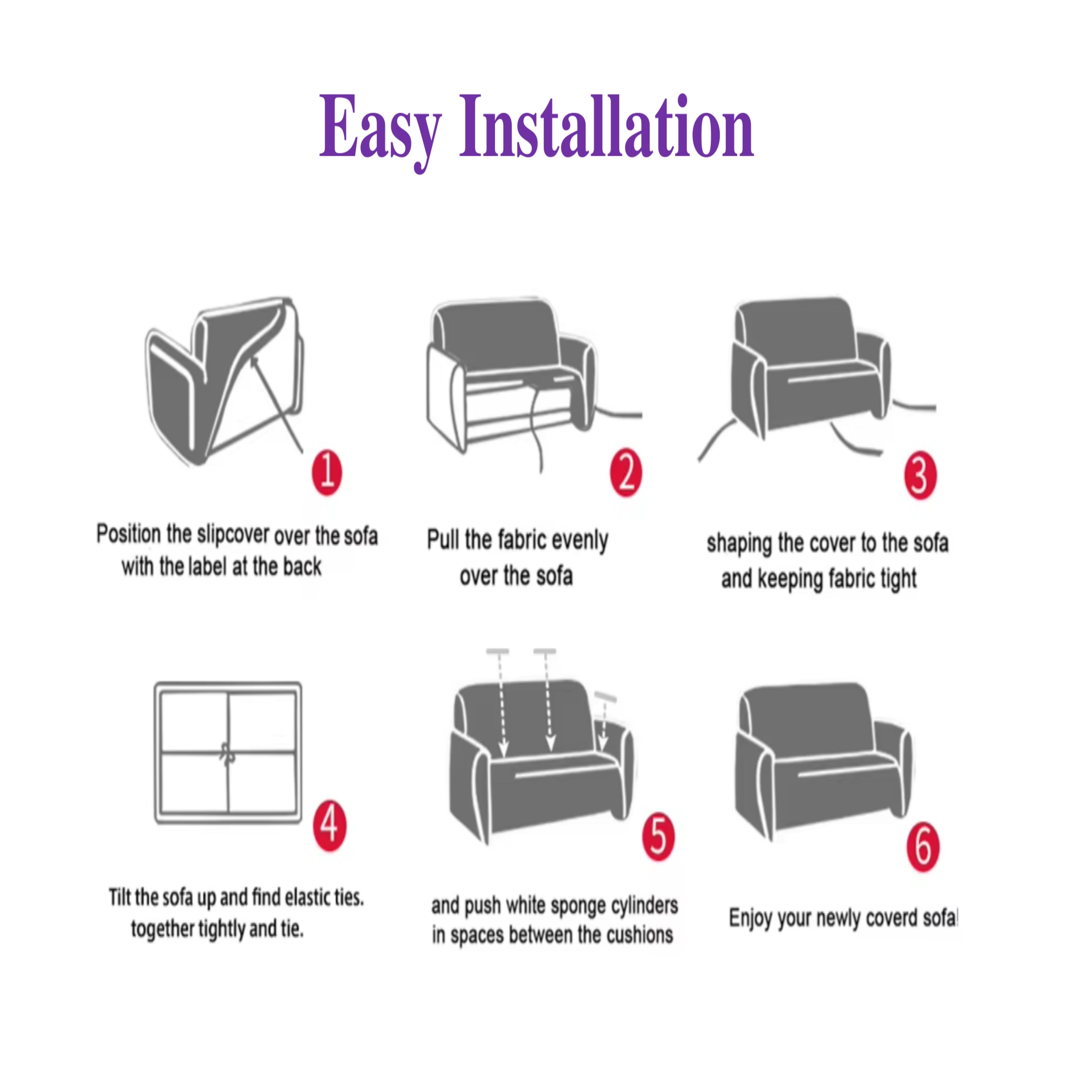 Left Aligned 2 Seater Left Aligned Chaise Magenta Sofa Cover