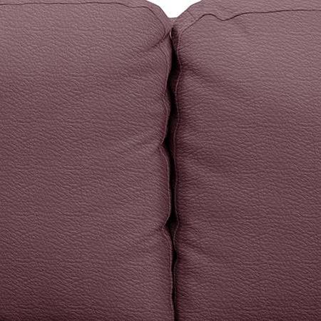 Farina 2 Seater Half Leather Sofa in Wine Colour