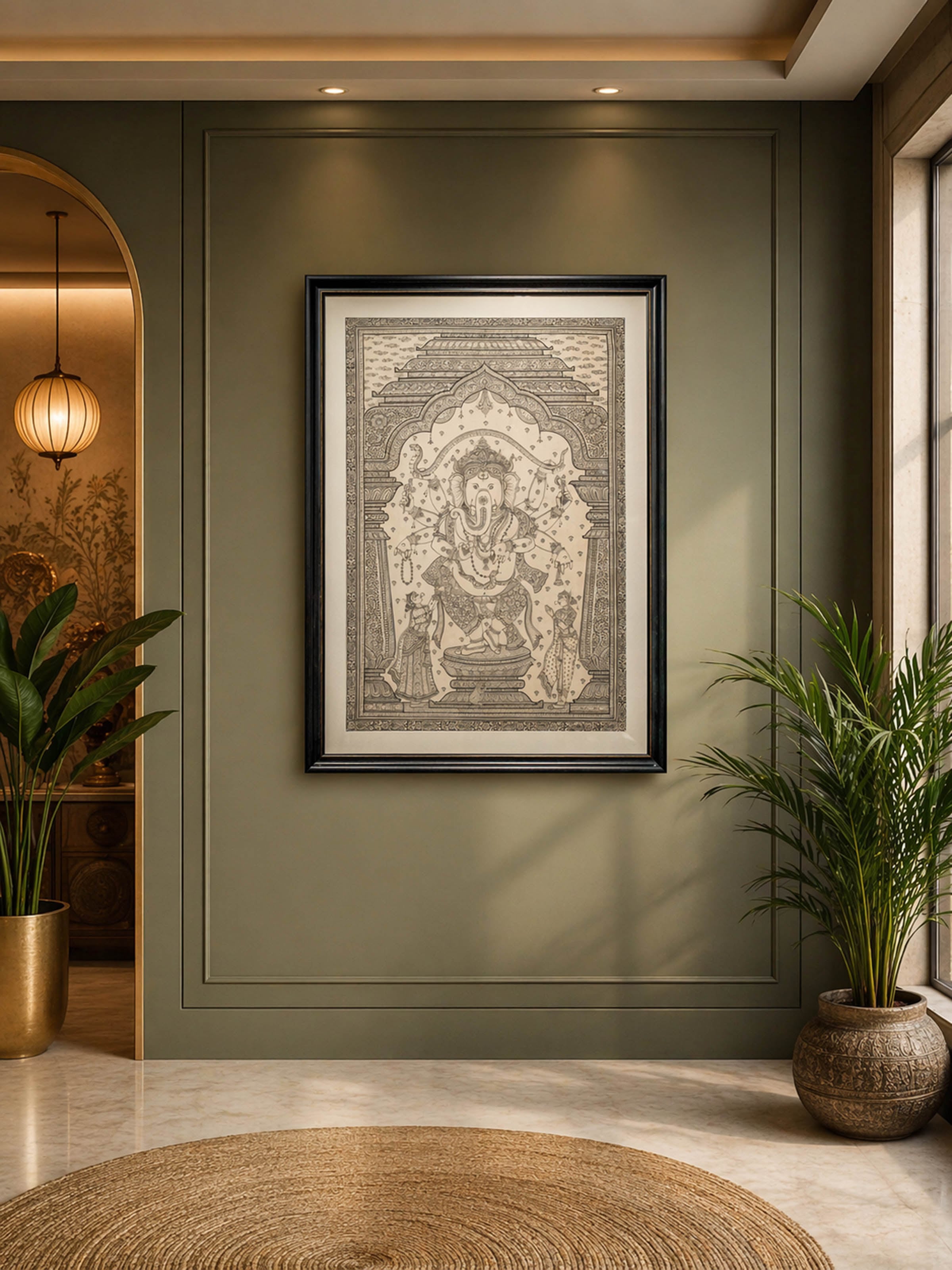 Ganesha Pattachitra Painting