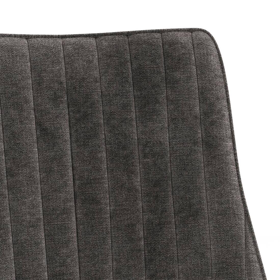 Ingrid Fabric Dining Chair Set Of 2 In Grey Colour