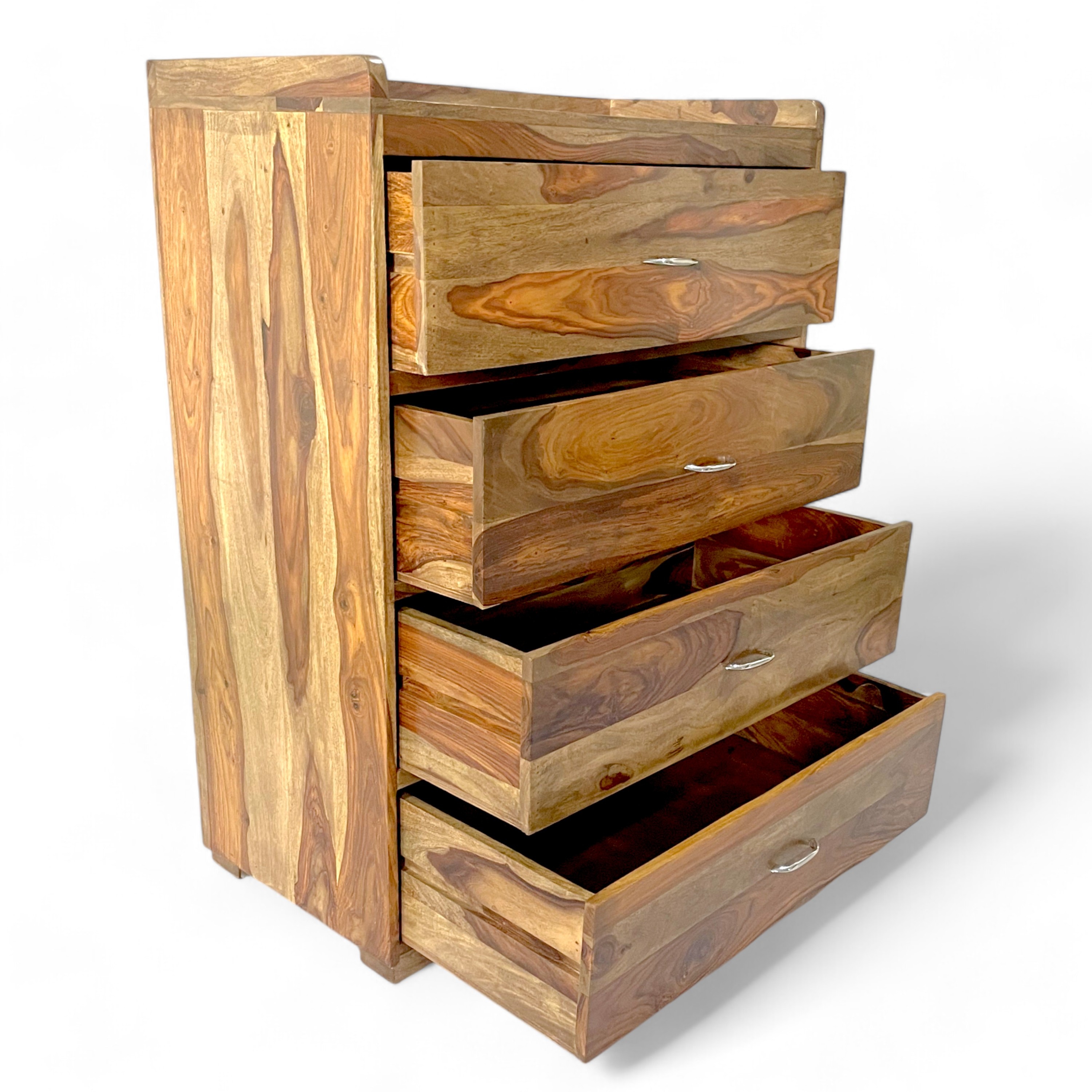 Elder Sheesham Wood Chest of Drawers in TEAK FINISH