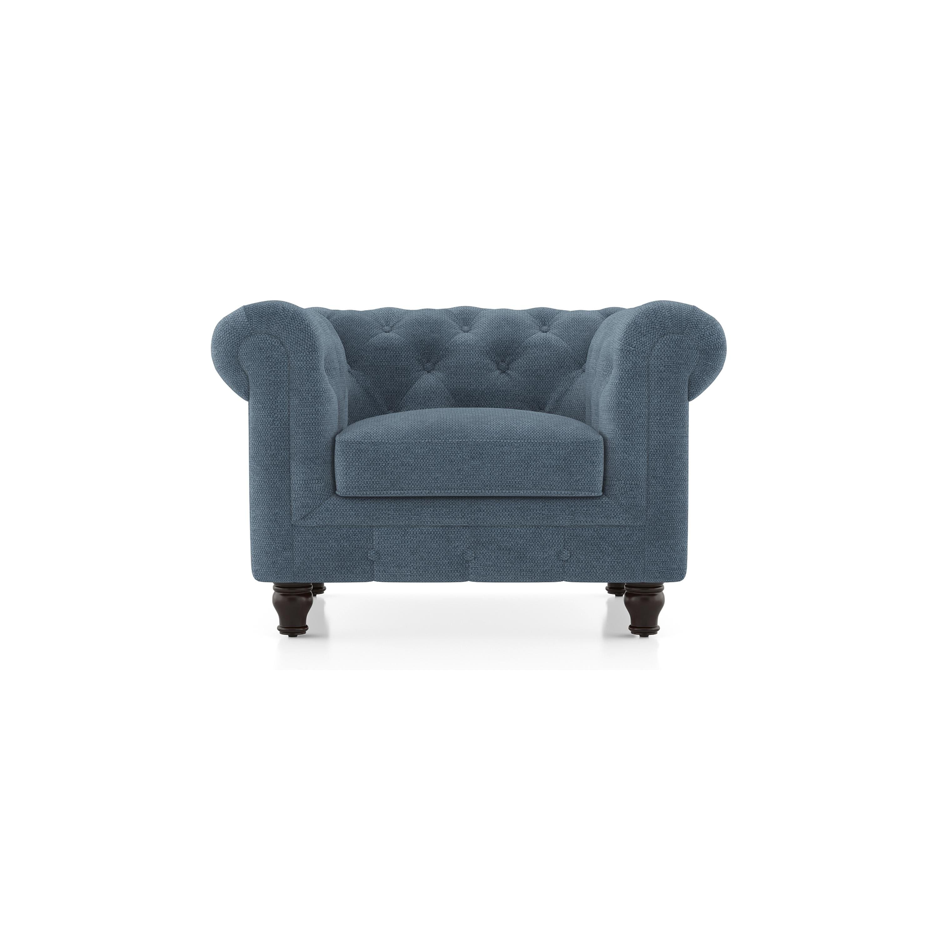 Winchester Essential 1 Seater Fabric Sofa In Ocean Weave