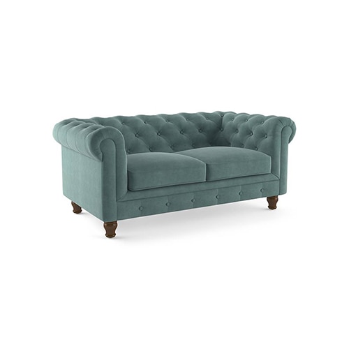 Winchester Sofa Set (Colour : Dusty Turquoise Velvet , Seater : 3+2+1+1)