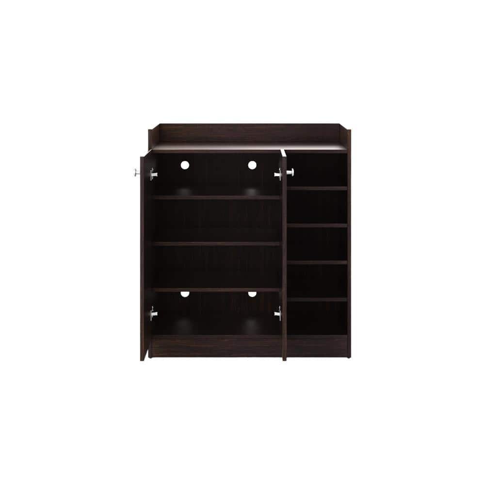 MARCO SHOE RACK ENGINEERED WOOD IN CHOCO WALNUT FINISH