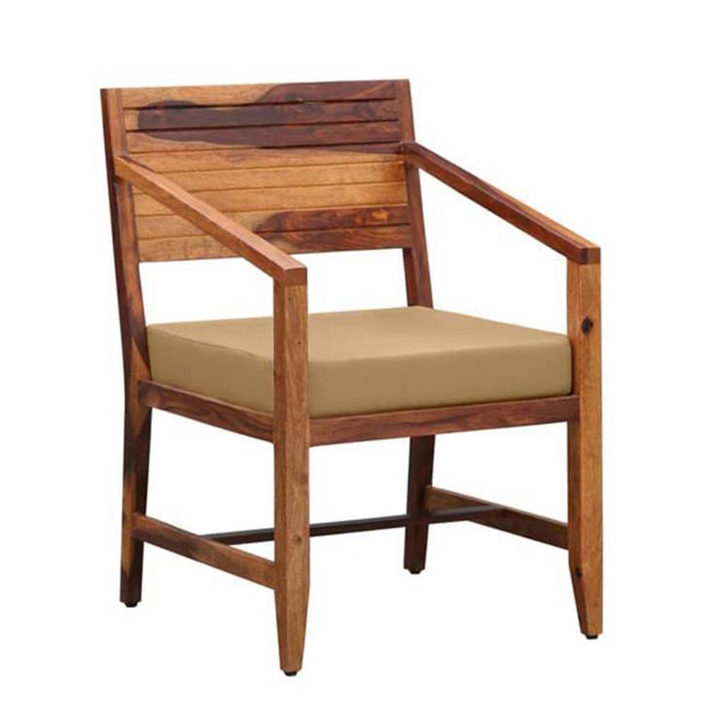 jyoti impex Marlon Lounge Chair in Brown Fabric-picture-5