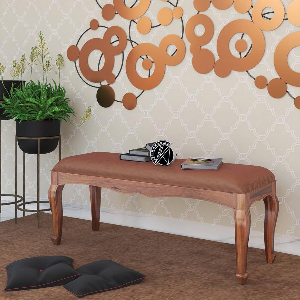 Henry Solid Wood Bench In Urban Teak