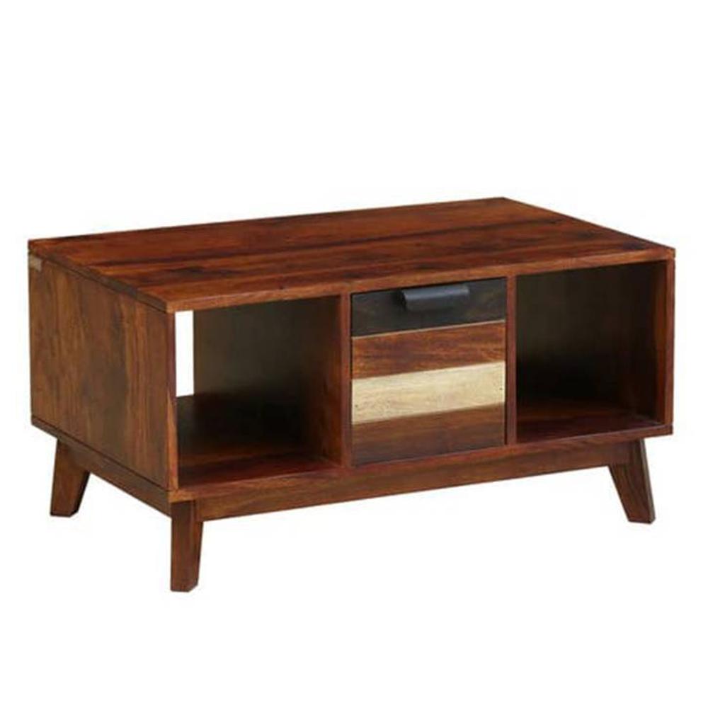 jyoti impex Joe Rectangular Solid Wood Coffee Table In Dual Tone Finish-picture-11