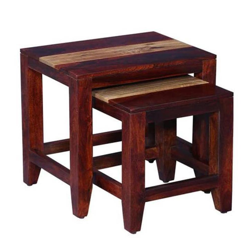 jyoti impex Aveline Solid Wood Side Table in Dual Tone Finish-picture-10