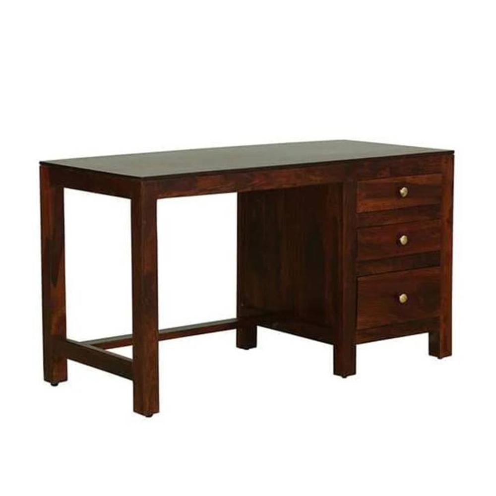 Anne Solid Wood Study Table in Honey Finish - Jyoti Impex