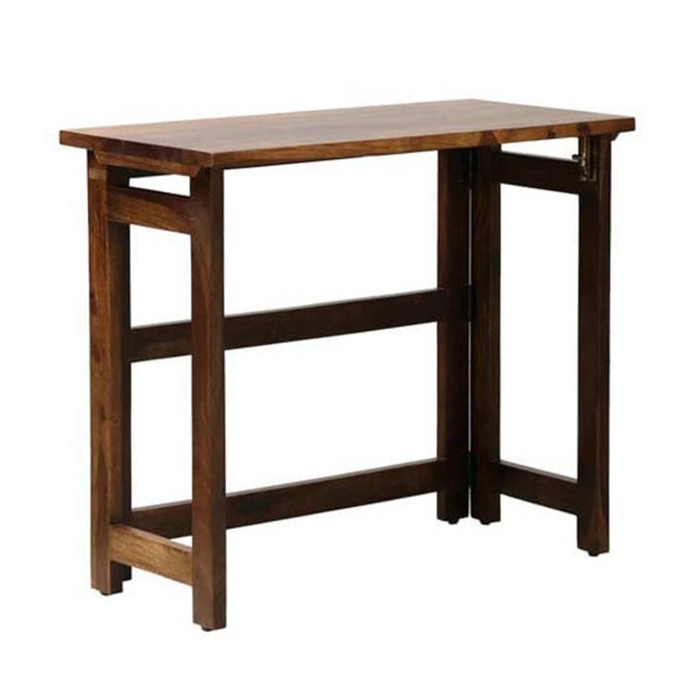 Ayn Solid Wood Study Table in Teak Finish - Jyoti Impex
