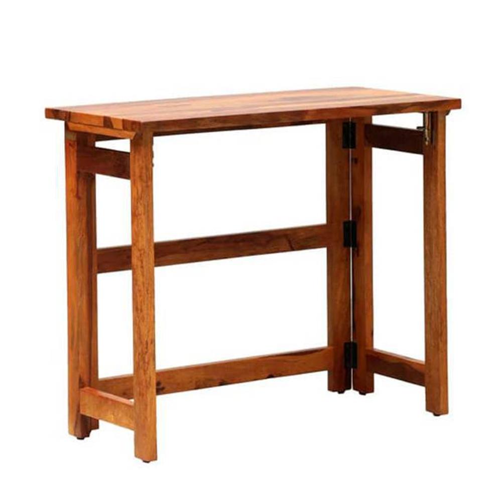 Ayn Solid Wood Study Table in Walnut Finish - Jyoti Impex