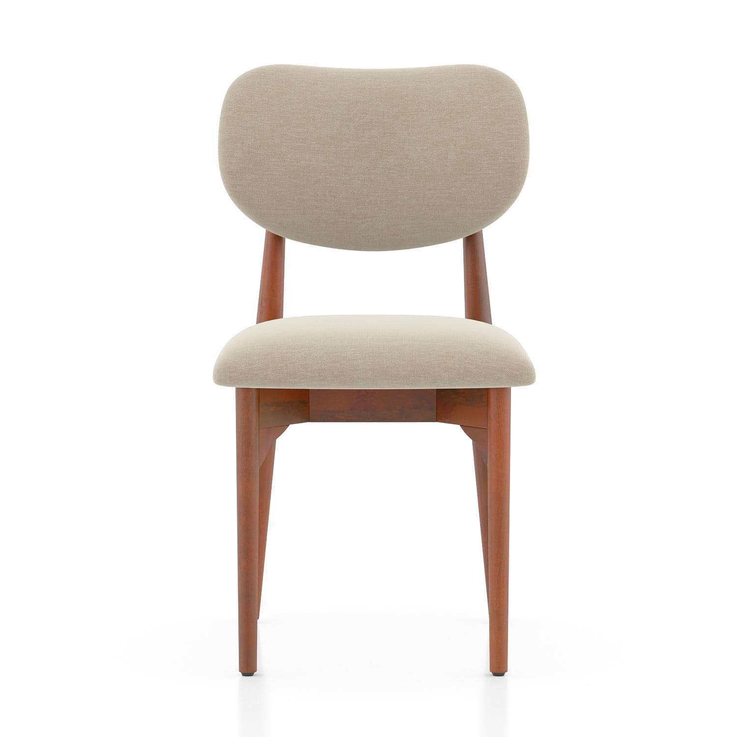 Ollie Solid Wood Dining Chair Set of 2 in Honey Finish