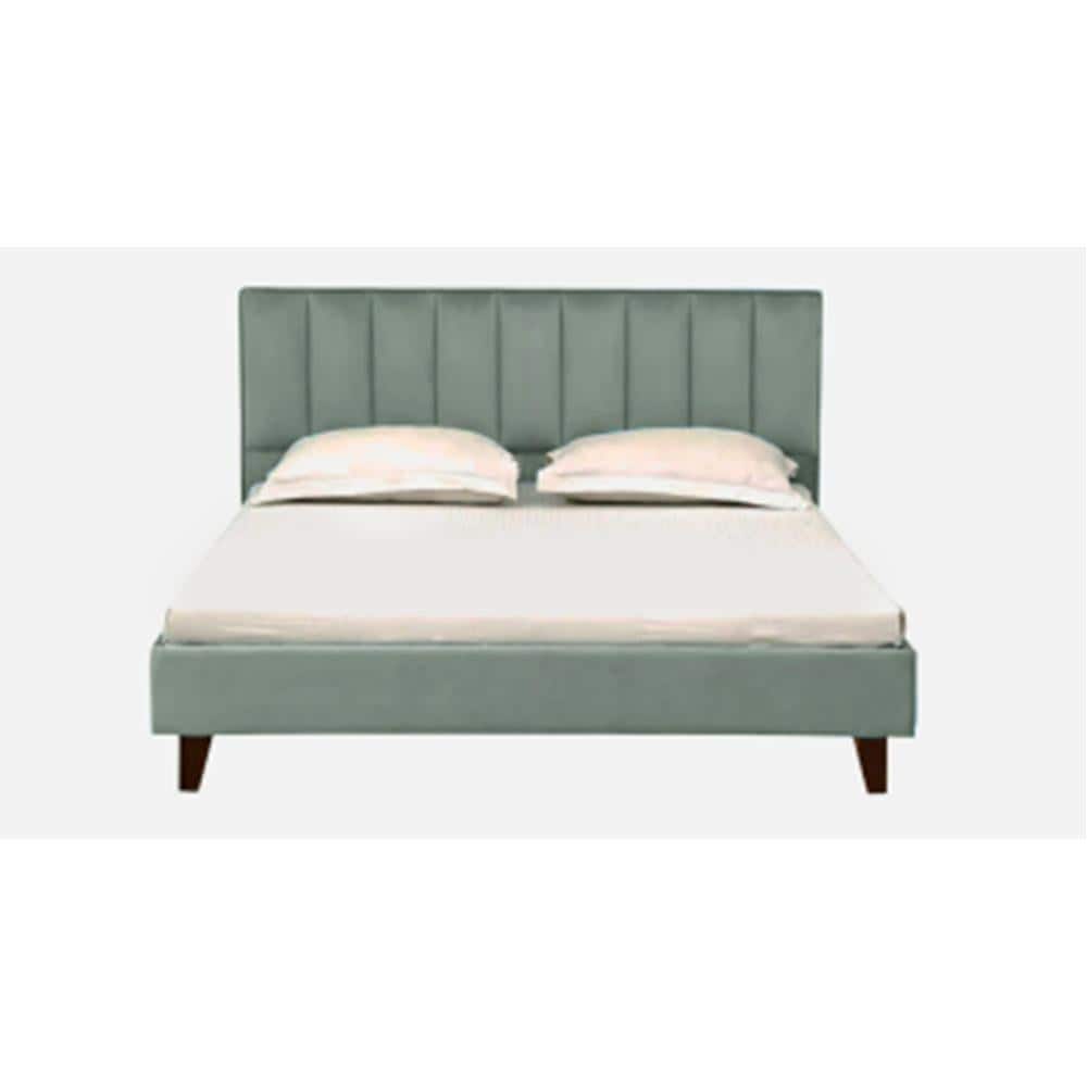 Dallas Engineered Wood Queen Size Non Storage Bed In Provincial Teak Finish