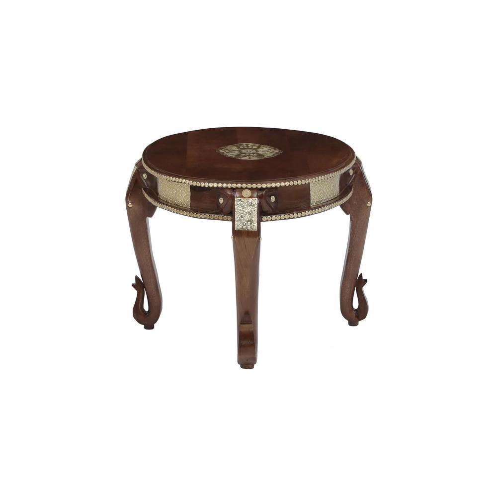 Soundarya Solid Wood Coffee Table In Walnut Finish