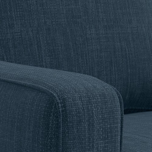 Apollo Compact Sofa Set (Colour : Indigo Blue, Cushion : Hard, Back Type : High Back, Seater : 3+1+1)