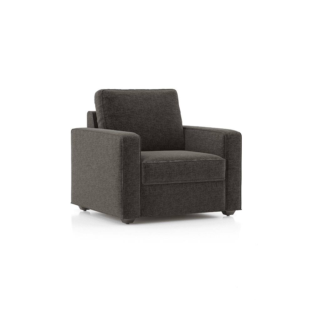 Apollo Compact Sofa Set (Colour : Smoke Grey, Cushion : Hard, Back Type : Regular, Seater : 3+1+1)