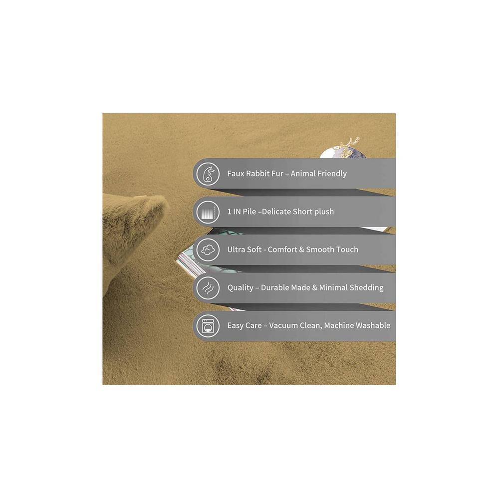 Winnie Brown Solid Natural Fiber 30x18 inches Anti-Skid Bath Mat