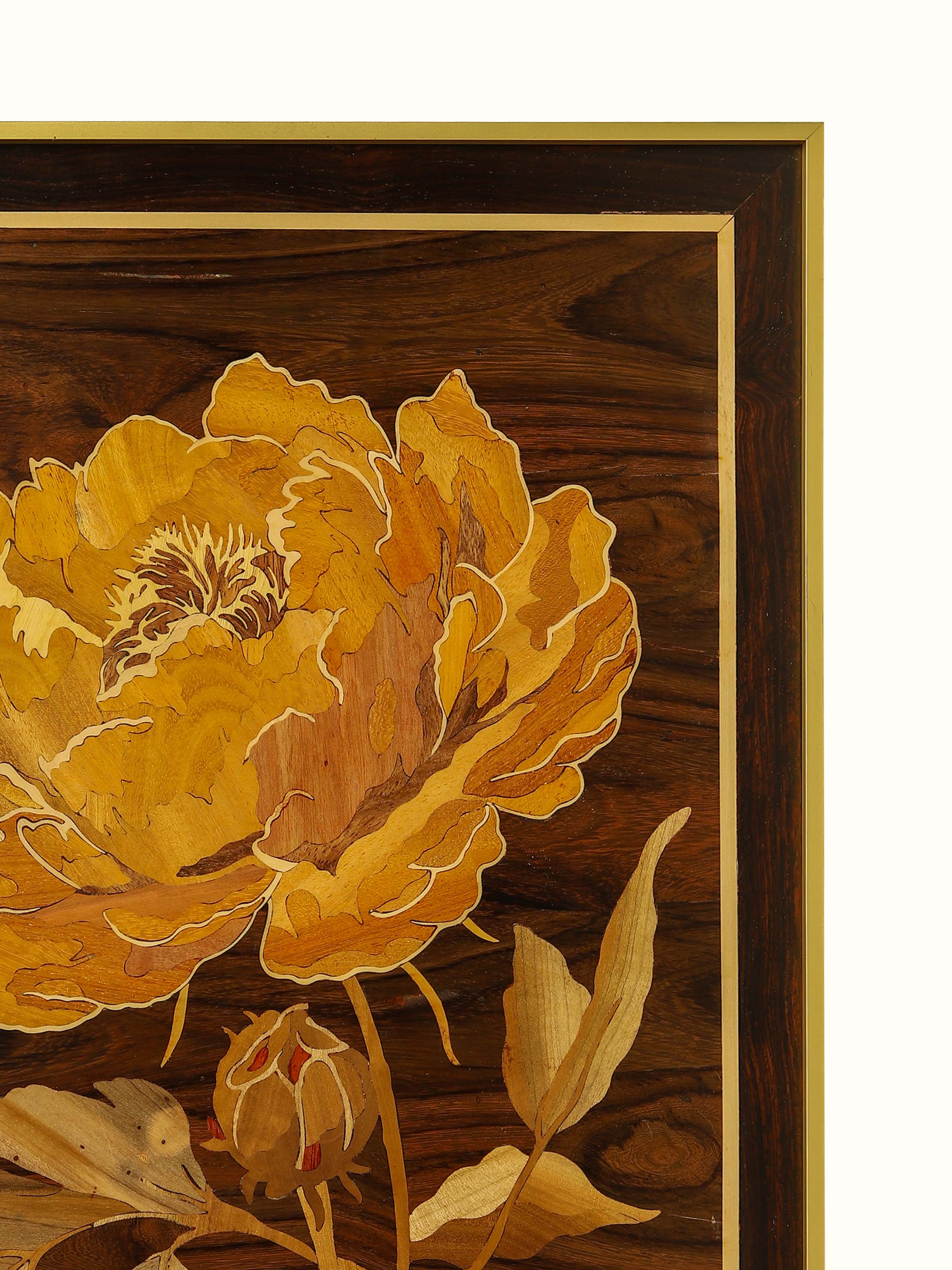 Flower Mysore Rosewood Inlay