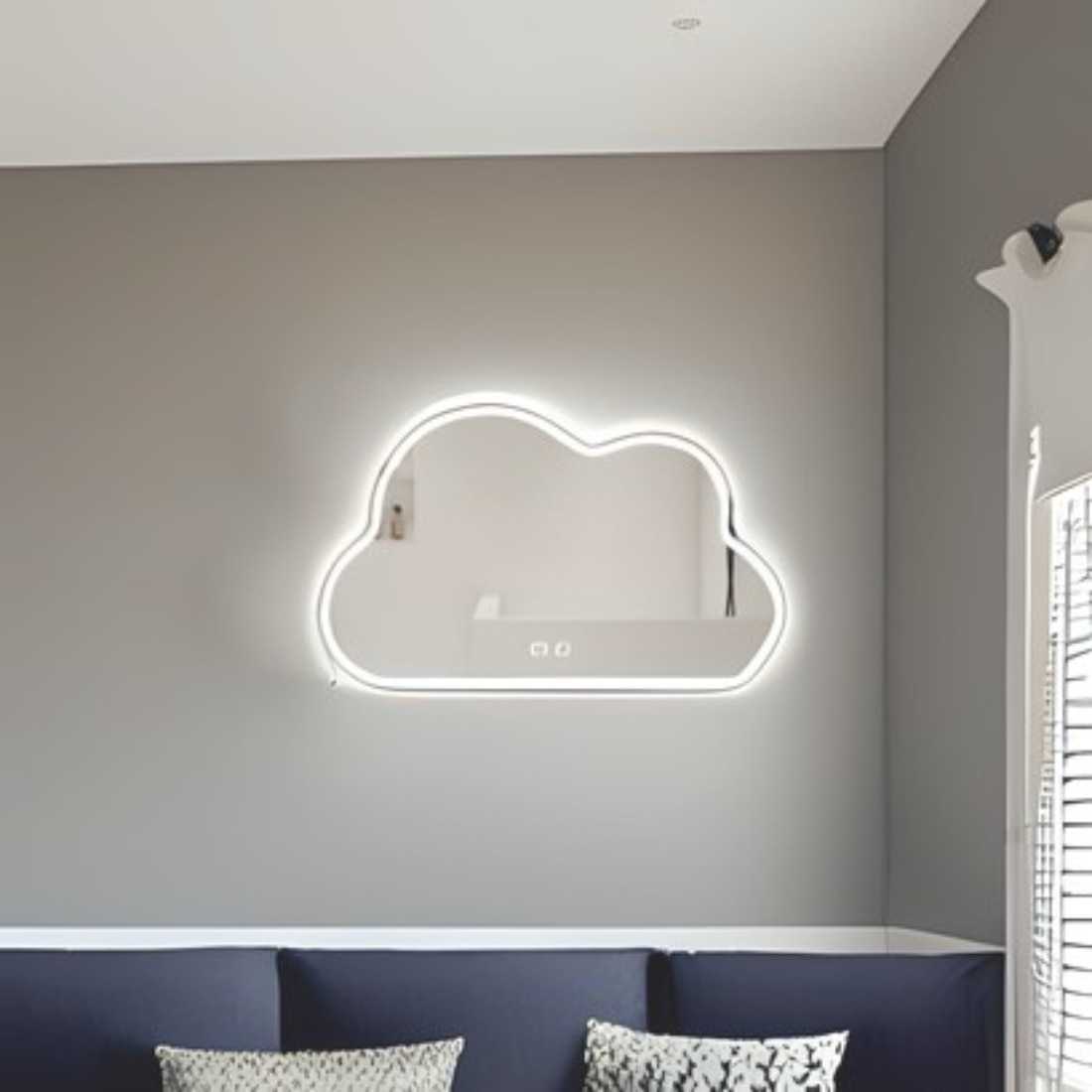 LED Cloud Mirror - Modern Illuminated Mirror with Soft LED Lighting