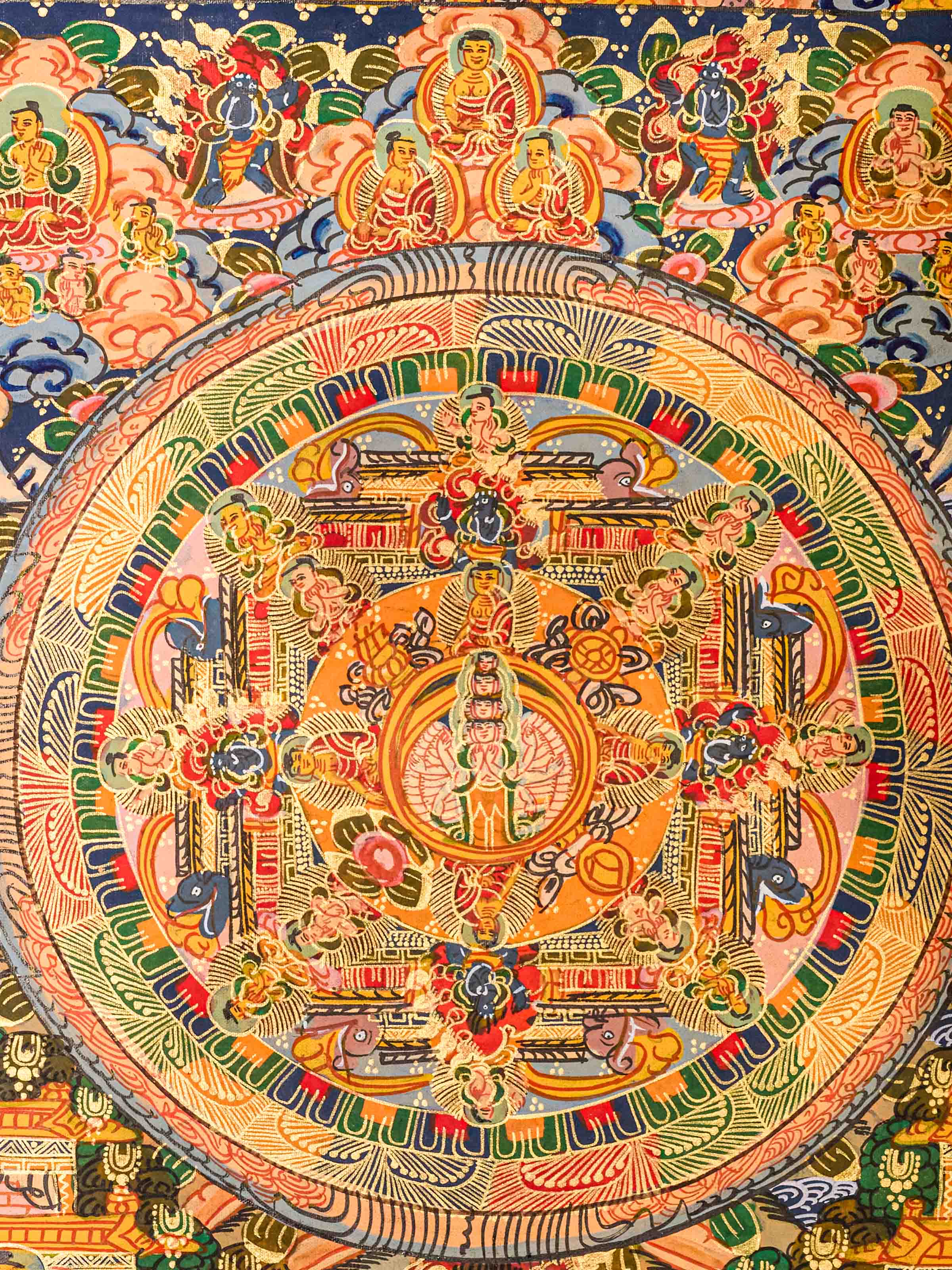 Buddha Mandala Thangka Painting