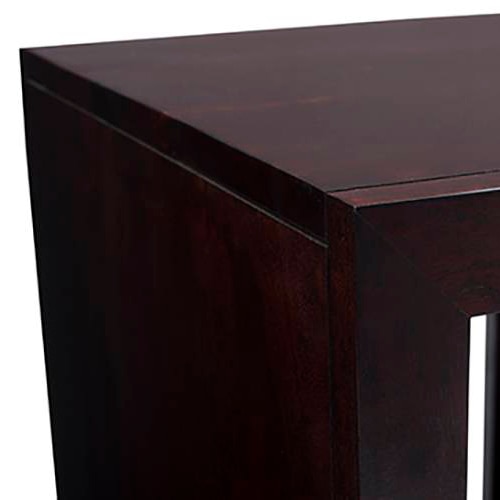 Hamilton Solid Wood Side Table Set of 3 in Mahogany Finish