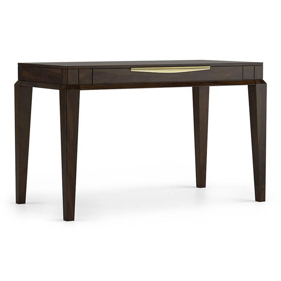 Taarkashi Solid Wood Study Table in American Walnut Finish