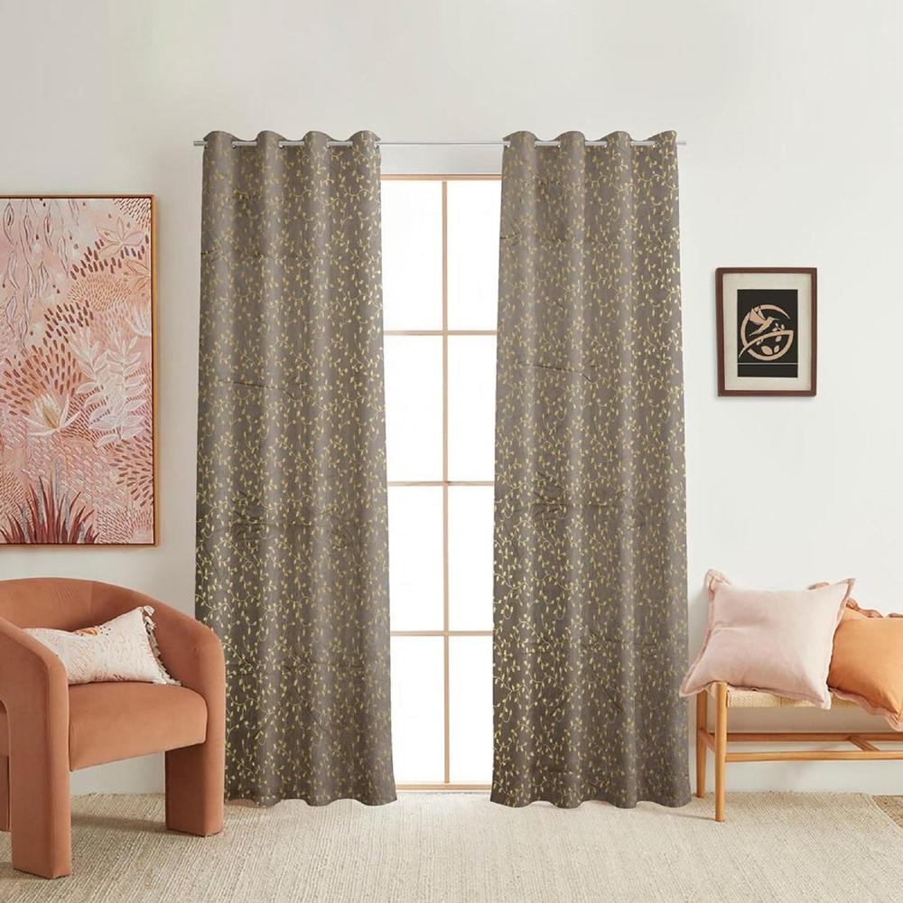 Jasmin Pack of 2 Blackout Door Curtain