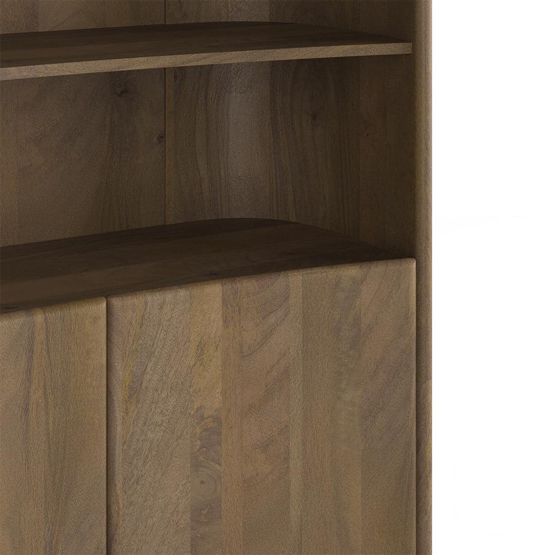 Torin Solid Wood Bookshelf In Golden Ash Finish