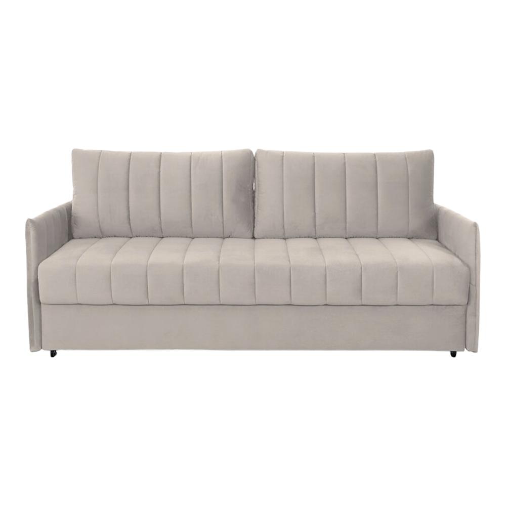 Sarena 3 Seater Pull Out Sofa cum Bed  in Cream Colour