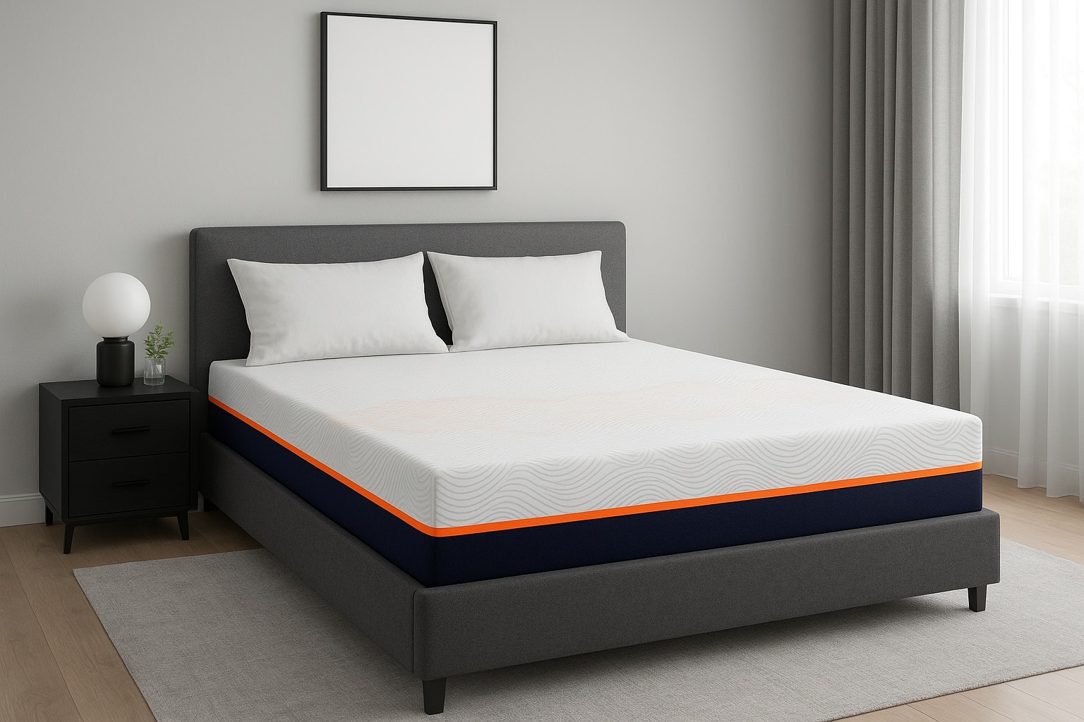 HR Luxe With NIVF Technology 5 Inch King Size Memory Foam Mattress (78X70 Inches), Both Side Quilted, SoftRelax Comfort, with HR Foam Foam