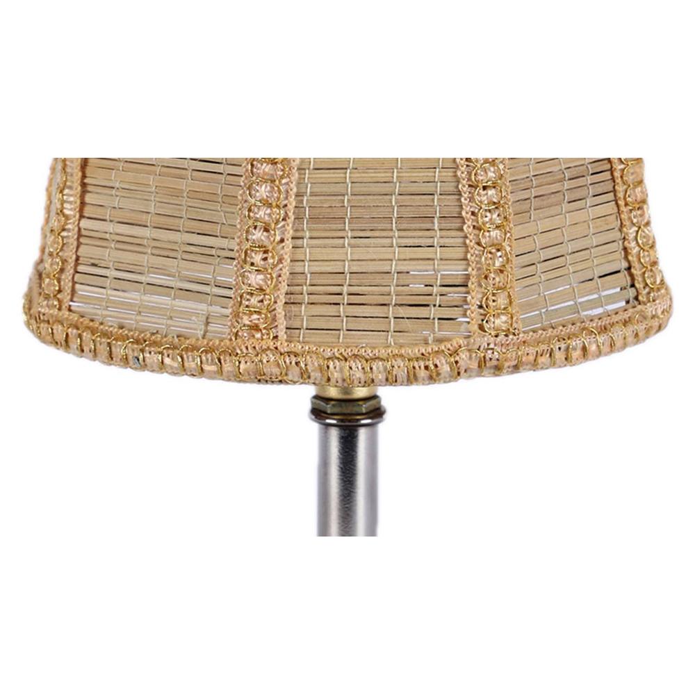 Ember Beige bamboo & solid wood table lamp