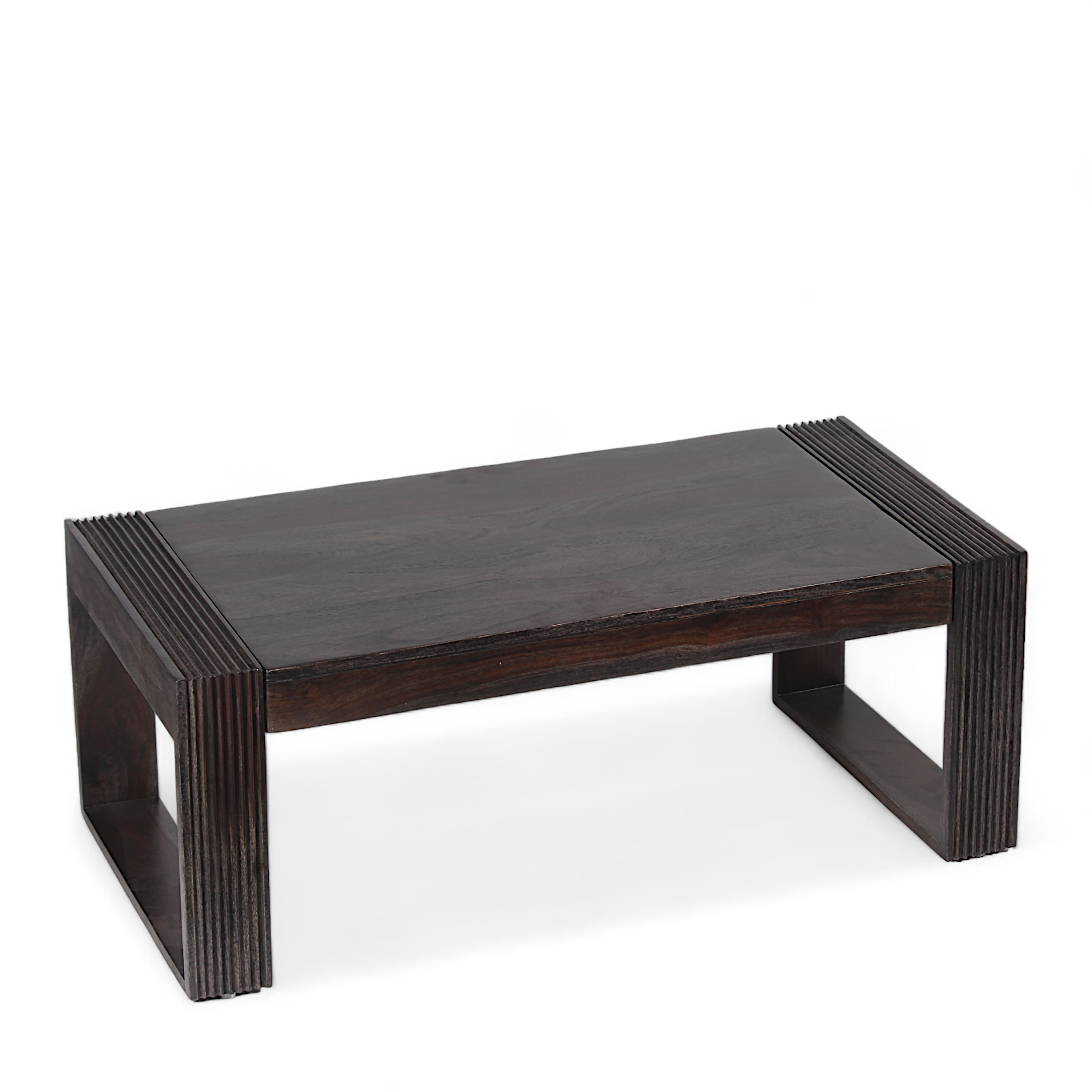 Hudson Sheesham Wood Coffee Table In Mahogany Finish