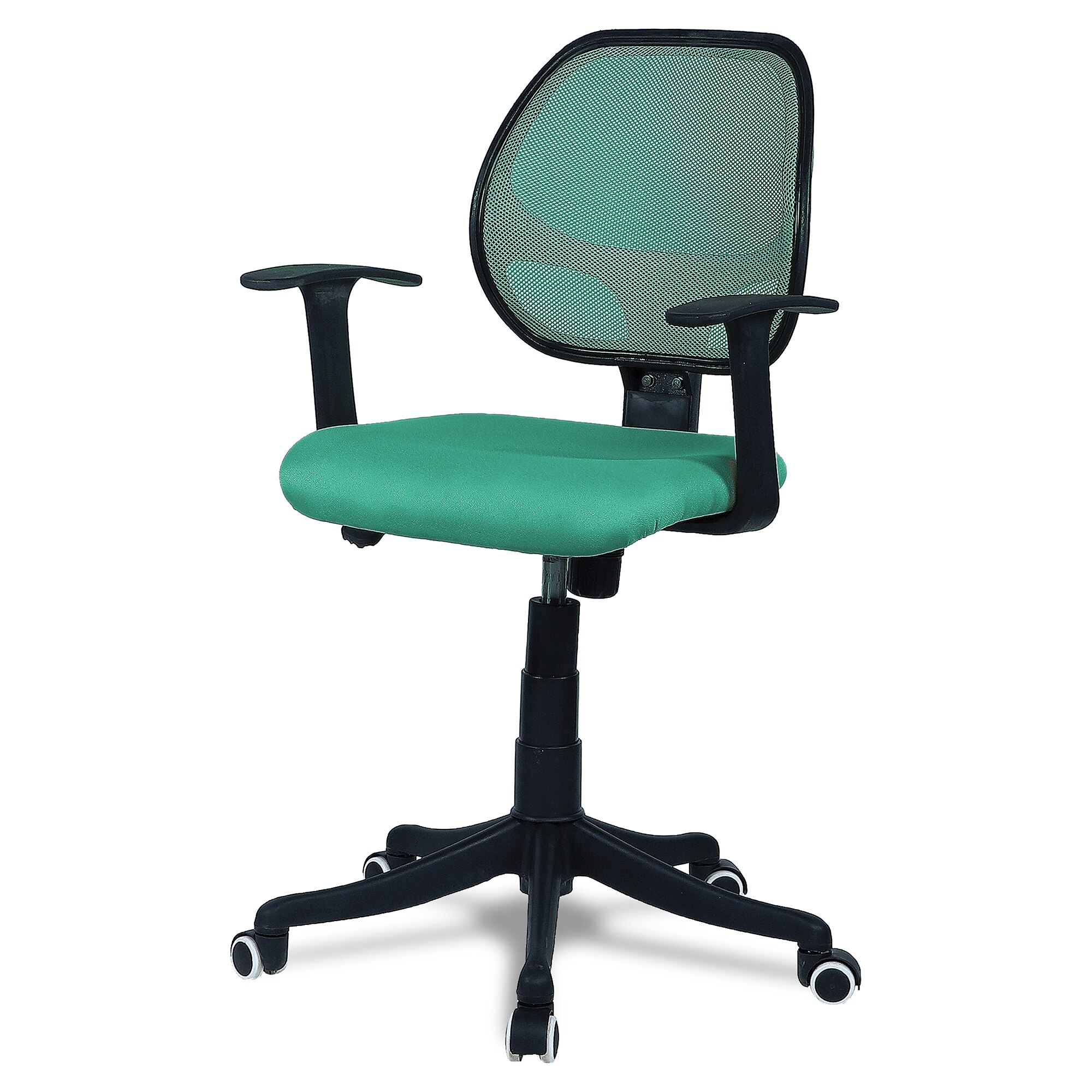 Jaazza Low Back Ergonomic Chair in Dark Green Colour