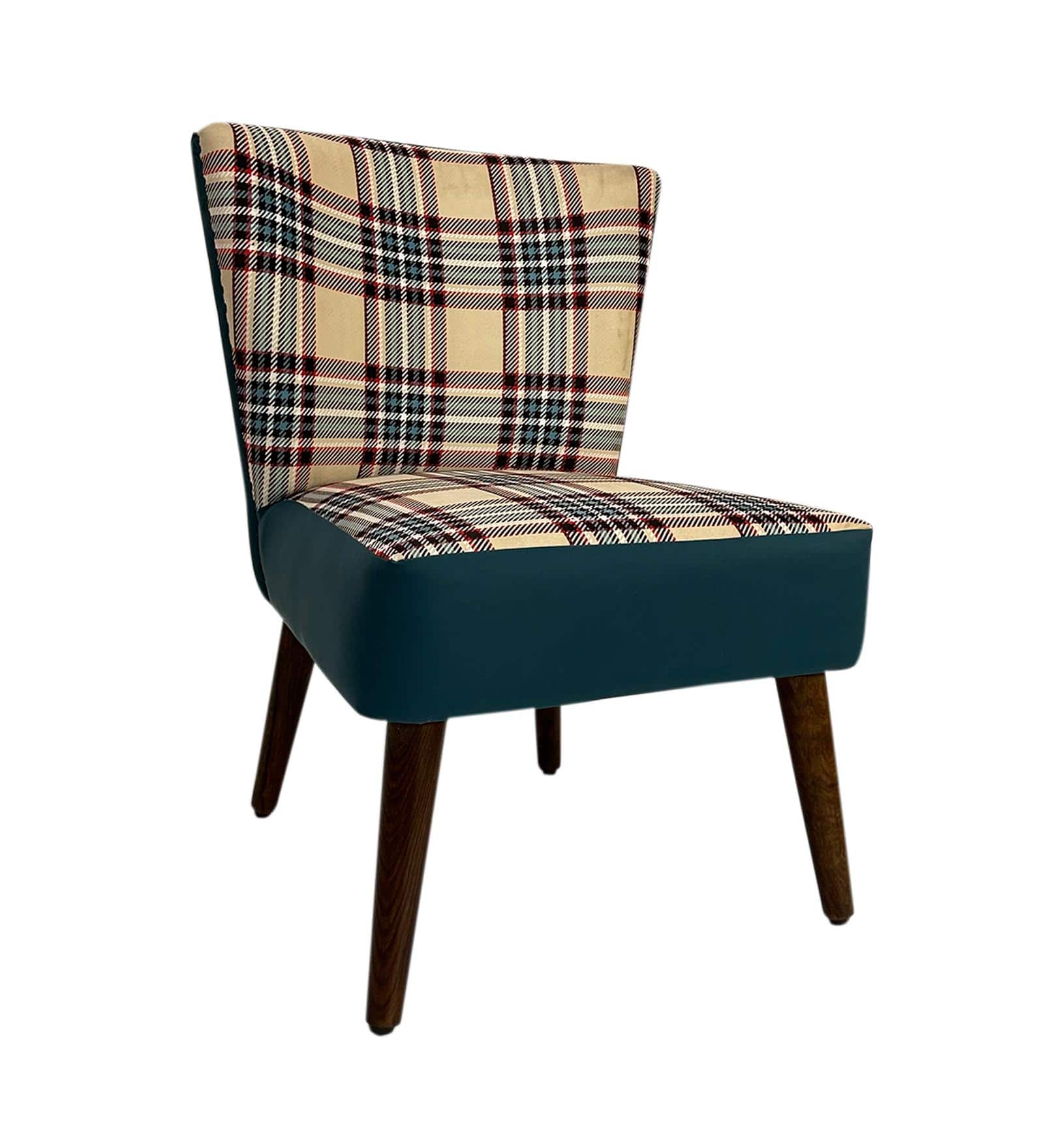 Tiara Block Green Accent Chair