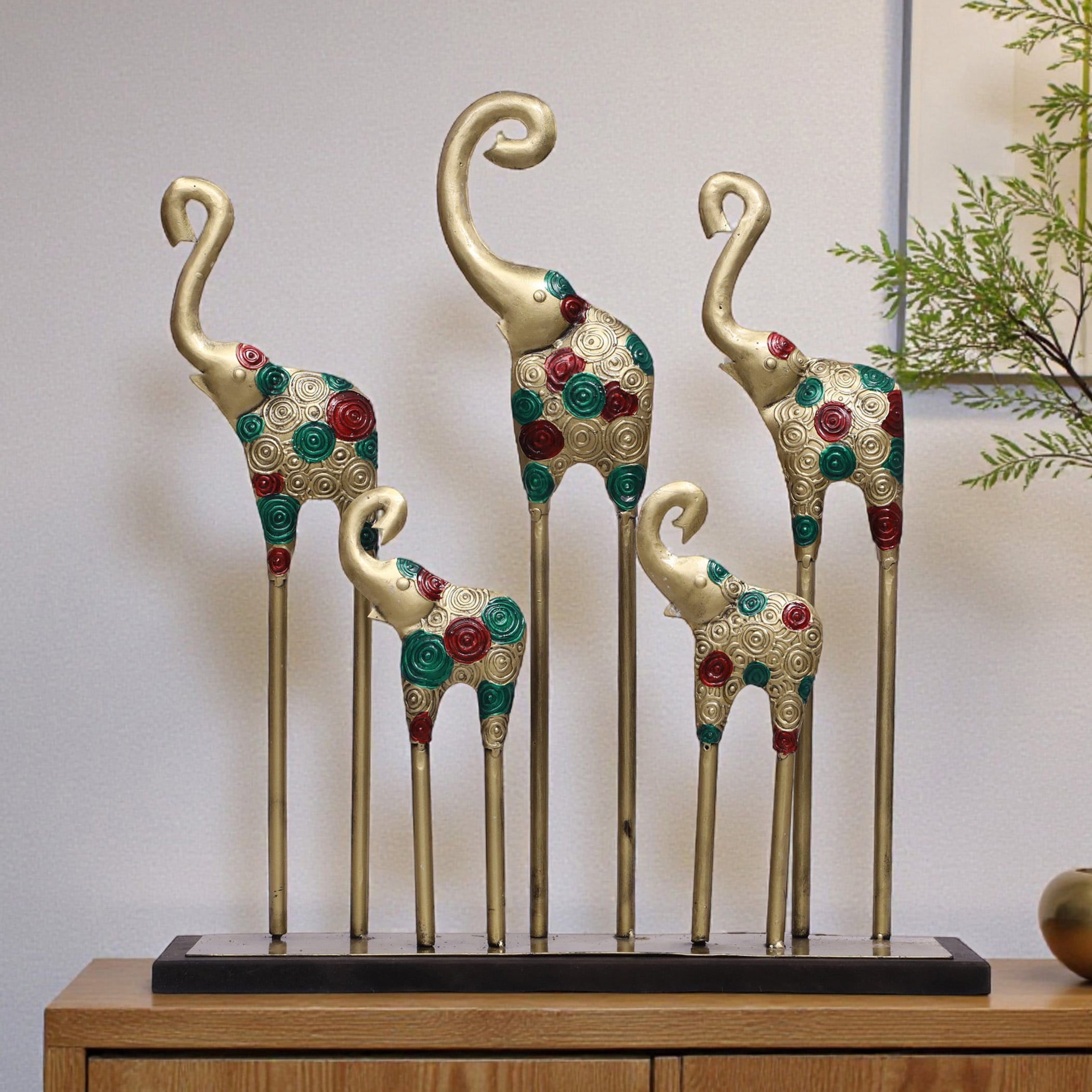 Ava Metal Showpiece in Multicolor - Vedas