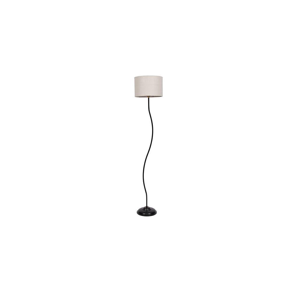 Donahue White Cotton Shade Floor Lamp