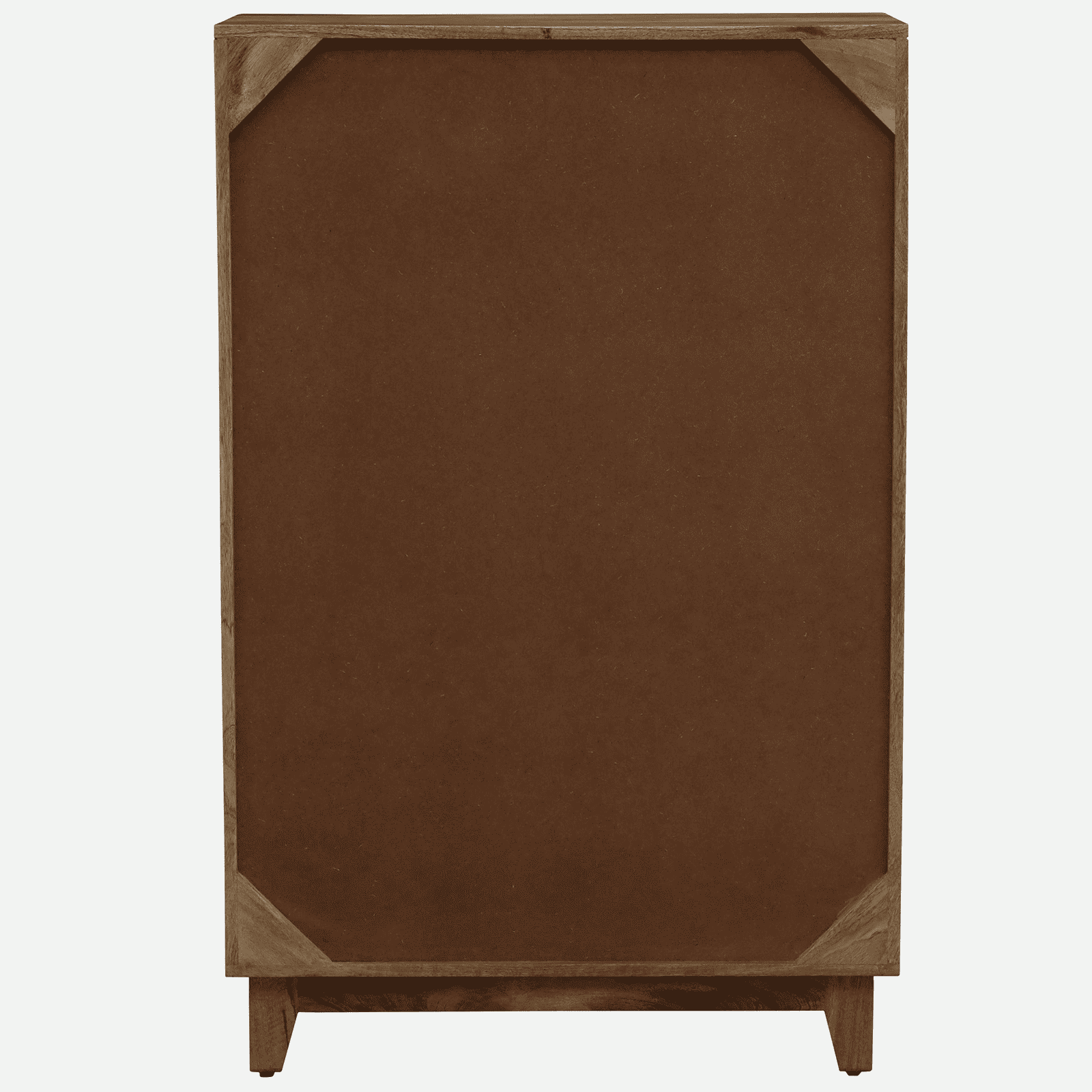 Olyn Mango Wood Handpainted Multicolour 2 Door Tall Cabinet In Natural Finish