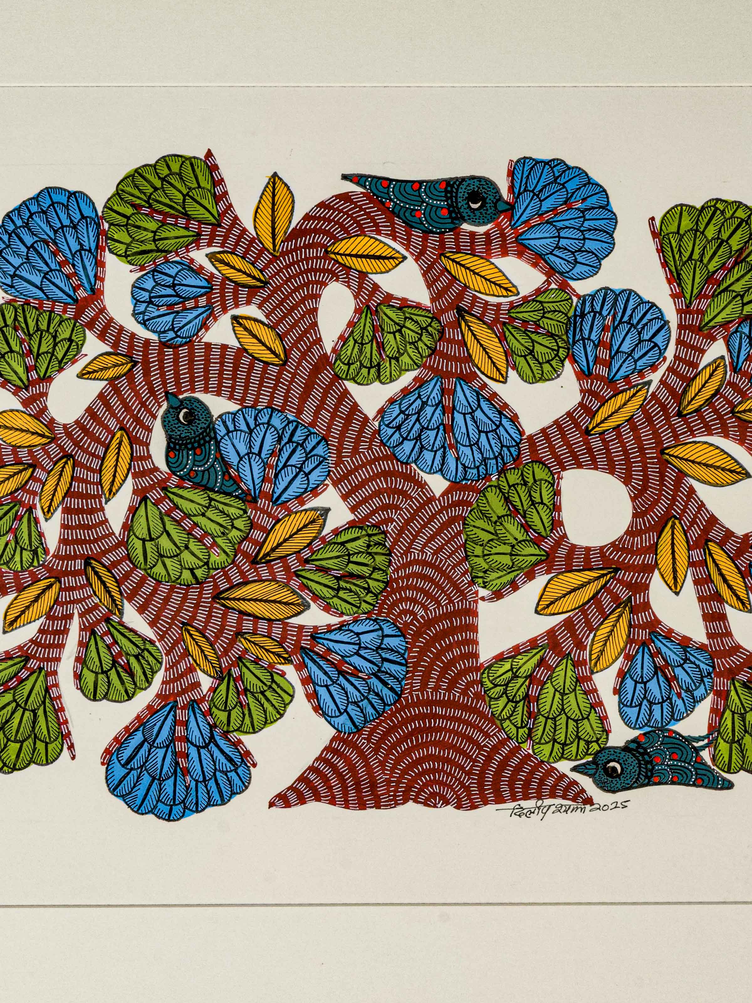 Tree of Birds Gond Art