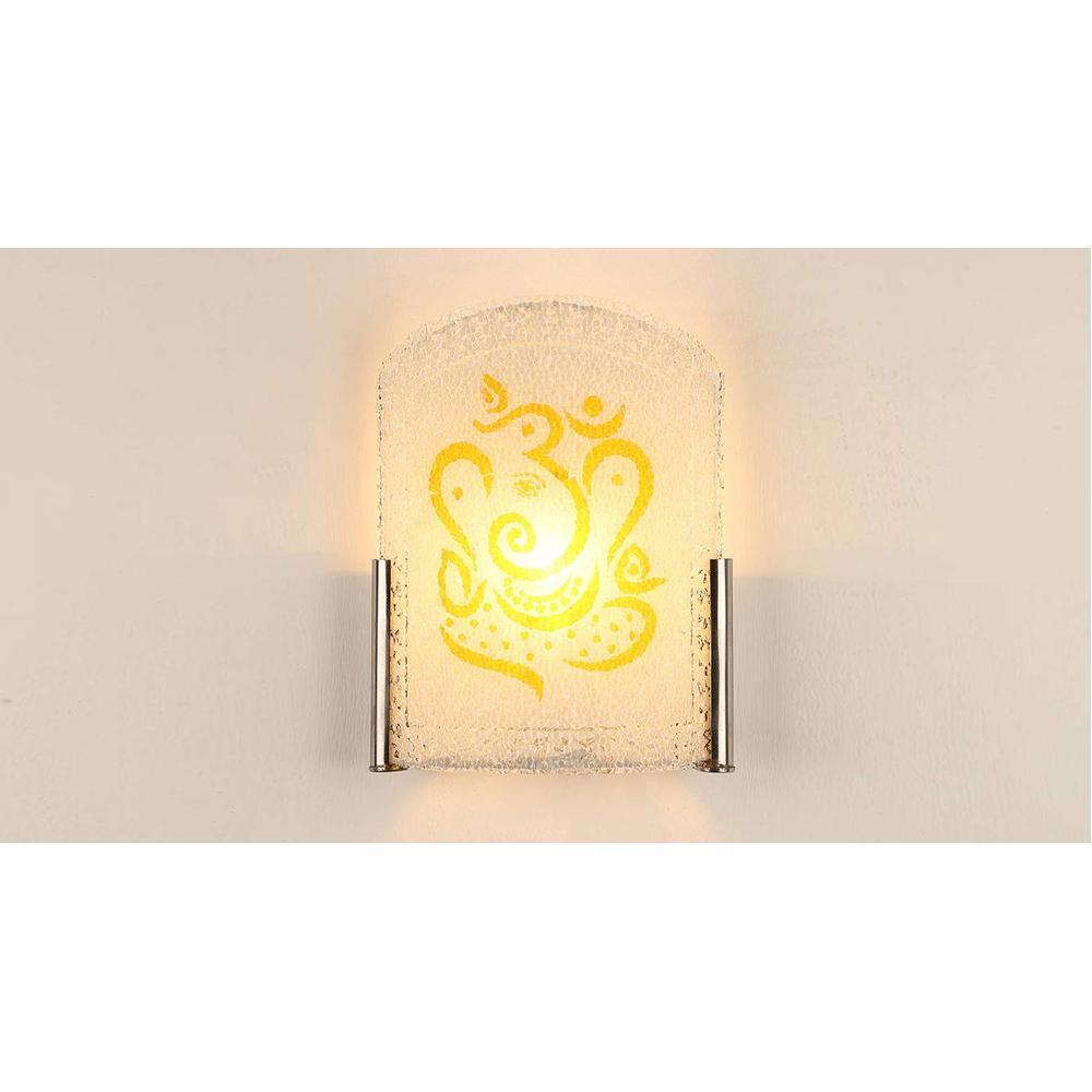 Jayesh Yellow Glass Wall Lamp