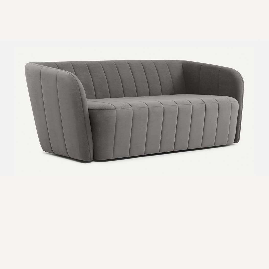 Candler Fabric Sofa (Grey)
