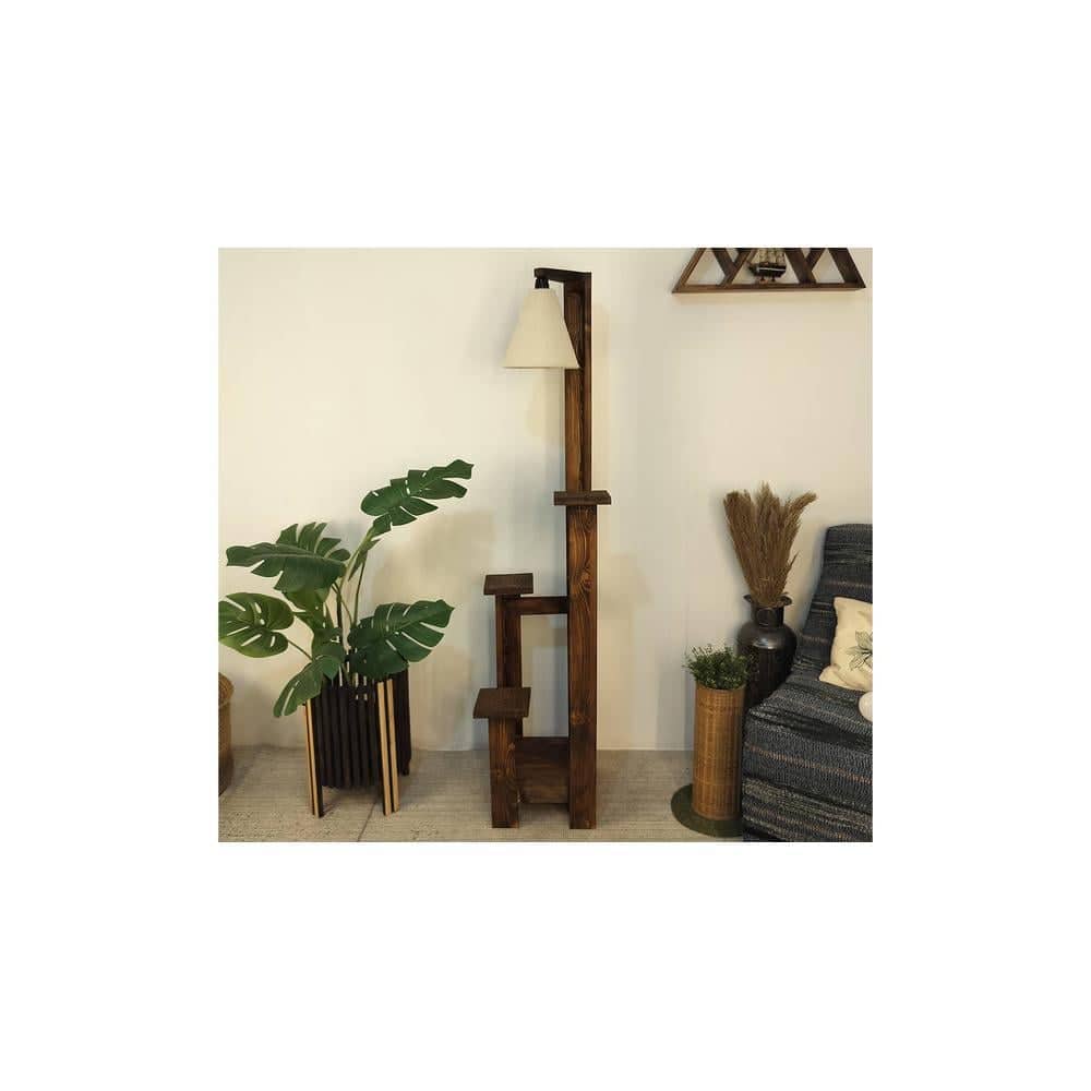 Dorian Beige Jute Floor Lamp with Beige Jute Base
