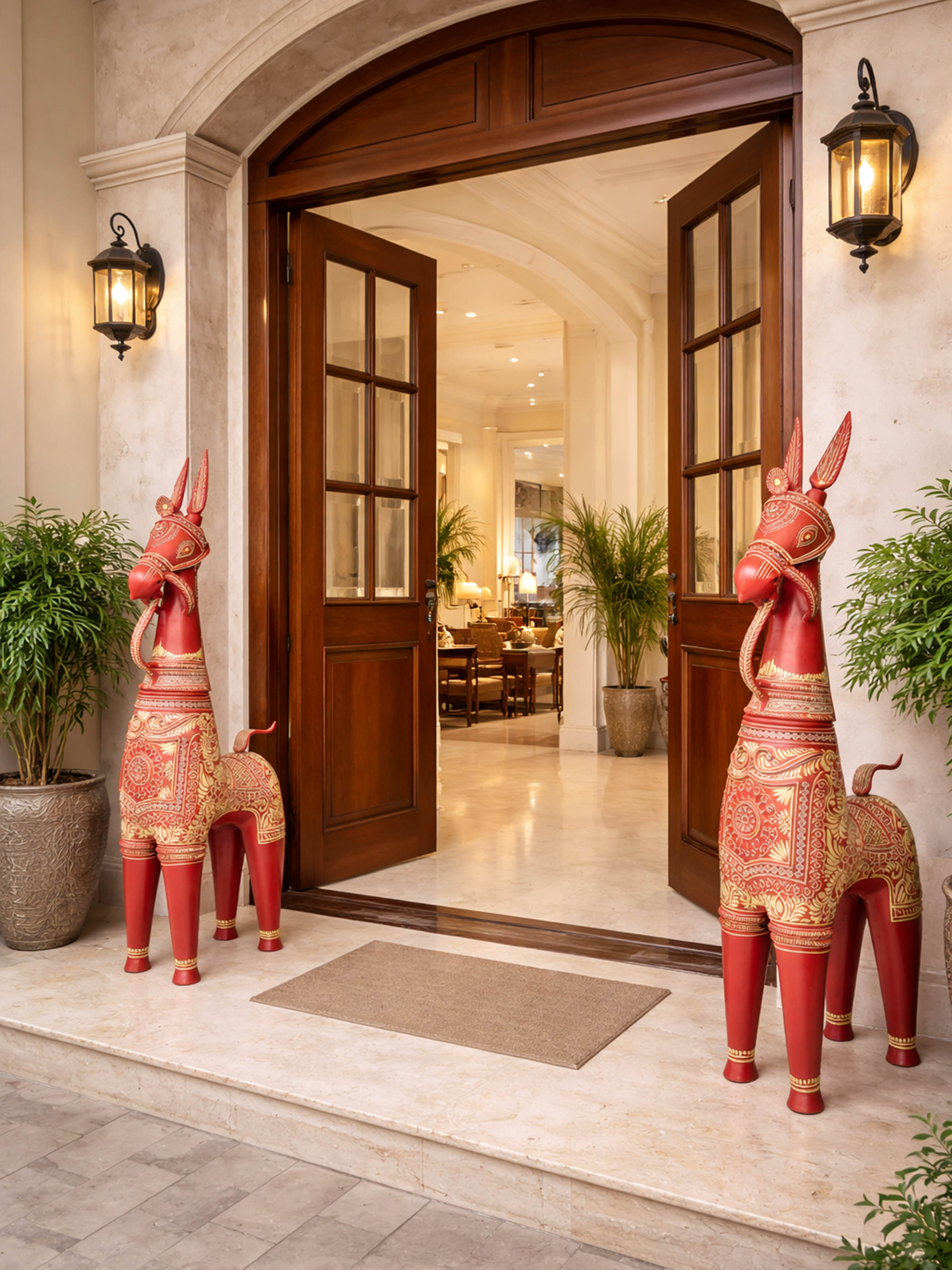 Terracotta Horse Set Idol